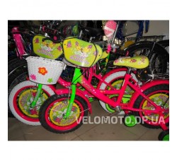 Велосипед детский Profi miss Butterfly 12 P1251 F-B салатово-малиновая