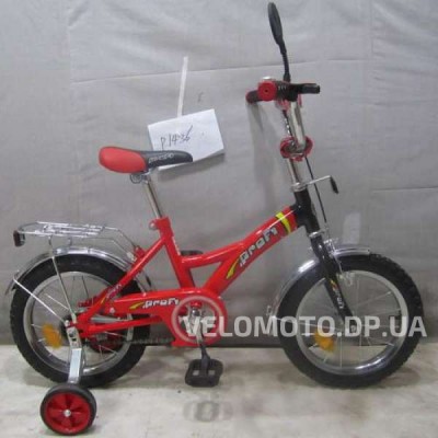 Велосипед детский Profi  12 P1236 красно-черный