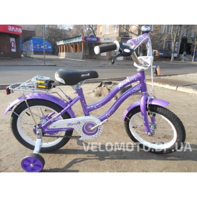 Велосипед детский PROF1 14Д. L1493 Star (фиолетовый)
