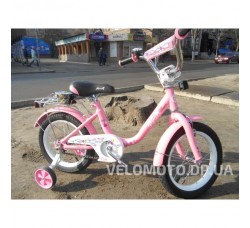 Велосипед детский PROF1 14Д. Y1481 Flower (розовый)