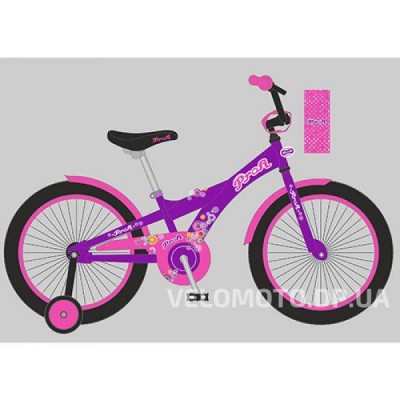 Велосипед детский PROF1 14Д. T1463 Original girl (фиолетовый)