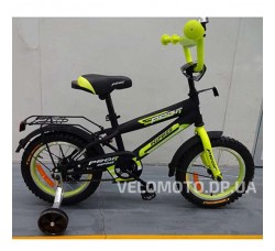 Велосипед детский PROF1 16Д. G1651 Inspirer (черно-сал. мат.)