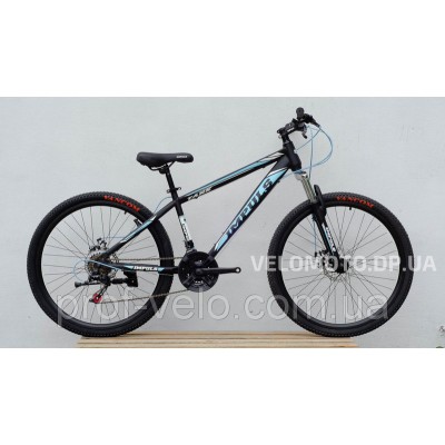 Велосипед 26" TANK чёрно-голубой матовый