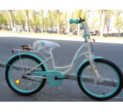 Велосипед детский PROF1 18Д. G1824 Butterfly (бело-мятный)