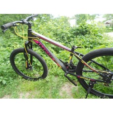 Велосипед 24" TANK чёрно-фиолетово-жёлтый матовый