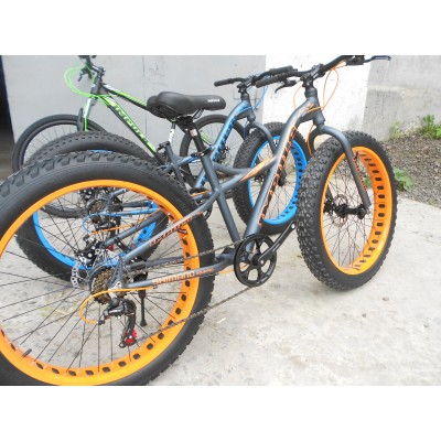 Велосипед FAT-BIKE 26" MIFA серо-оранжевый 2018