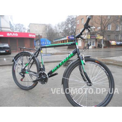 Велосипед Intenzo Olimpic 26 (черно зеленый) РАСПРОДАЖА!!