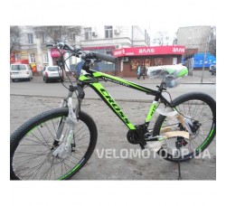 Велосипед CrossBike Hunter 26″ (чёрно-салатовый)