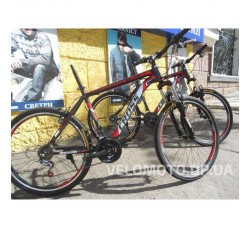Велосипед CrossBike Atlas 26″ (чёрно-красный)