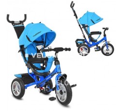 Детский трехколесный велосипед M 3113-5A TURBO TRIKE голубой