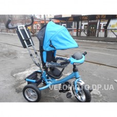 Детский трехколесный велосипед NOVA TRIKE (голубой) с фарой