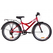 Велосипед Discovery Flint 24 MC 2019 (с багажником) красный