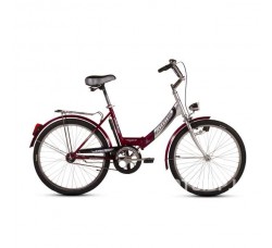 Велосипед складной Ardis Fold CK 24" (бордовый) с освещением