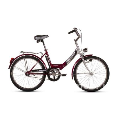 Велосипед складной Ardis Fold CK 24" (бордовый) с освещением
