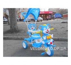 Детские трехколесные велосипед Малятко (голубой)