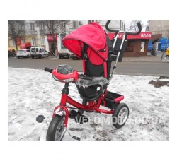 Детский трехколесный велосипед NOVA TRIKE (красный) с фарой