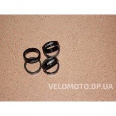 Кольца NECO алюминий 1-1/8" 10 мм черные