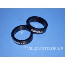 Кольца Spelli 1-1/8" 10 мм черные