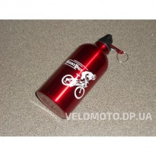 Велосипедная фляга (алюминиевая, красная) YKX