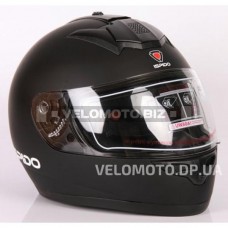 Шлем (интеграл) ISPIDO ZONDA SV с очками черный матовый