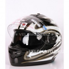 Шлем (интеграл) ISPIDO ZONDA SV с очками grafic белый
