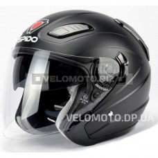 Шлем (открытый) ISPIDO AVIATOR SV с очками черный матовый