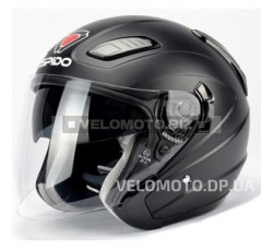 Шлем (открытый) ISPIDO AVIATOR SV с очками черный матовый