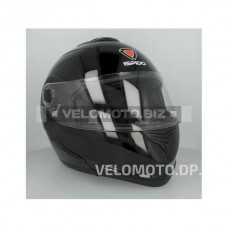 Шлем (модуляр) ISPIDO HYBRID с очками черный глянцевый