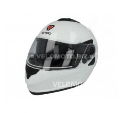 Шлем (модуляр) ISPIDO HYBRID с очками белый глянцевый
