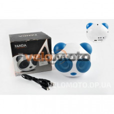 Аудиосистема 2.0   PANDA   (бело-синяя, АКБ, FM/МР3/SD/USB/AUX)