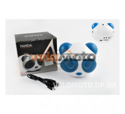 Аудиосистема 2.0   PANDA   (бело-синяя, АКБ, FM/МР3/SD/USB/AUX)